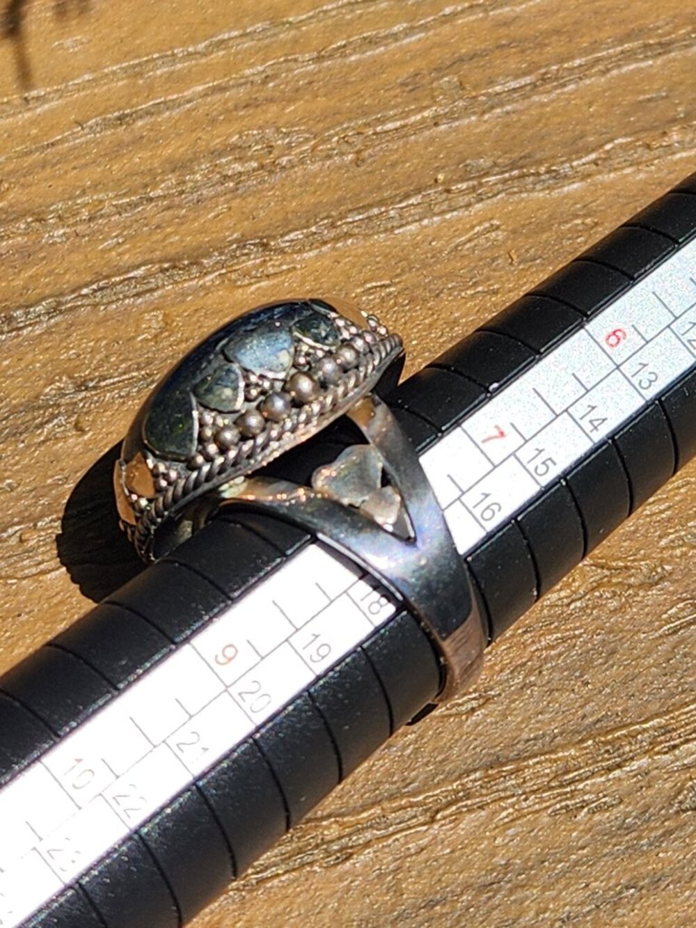 SAJEN Blue Kyanite RING, size 8 - Picture 9 of 14